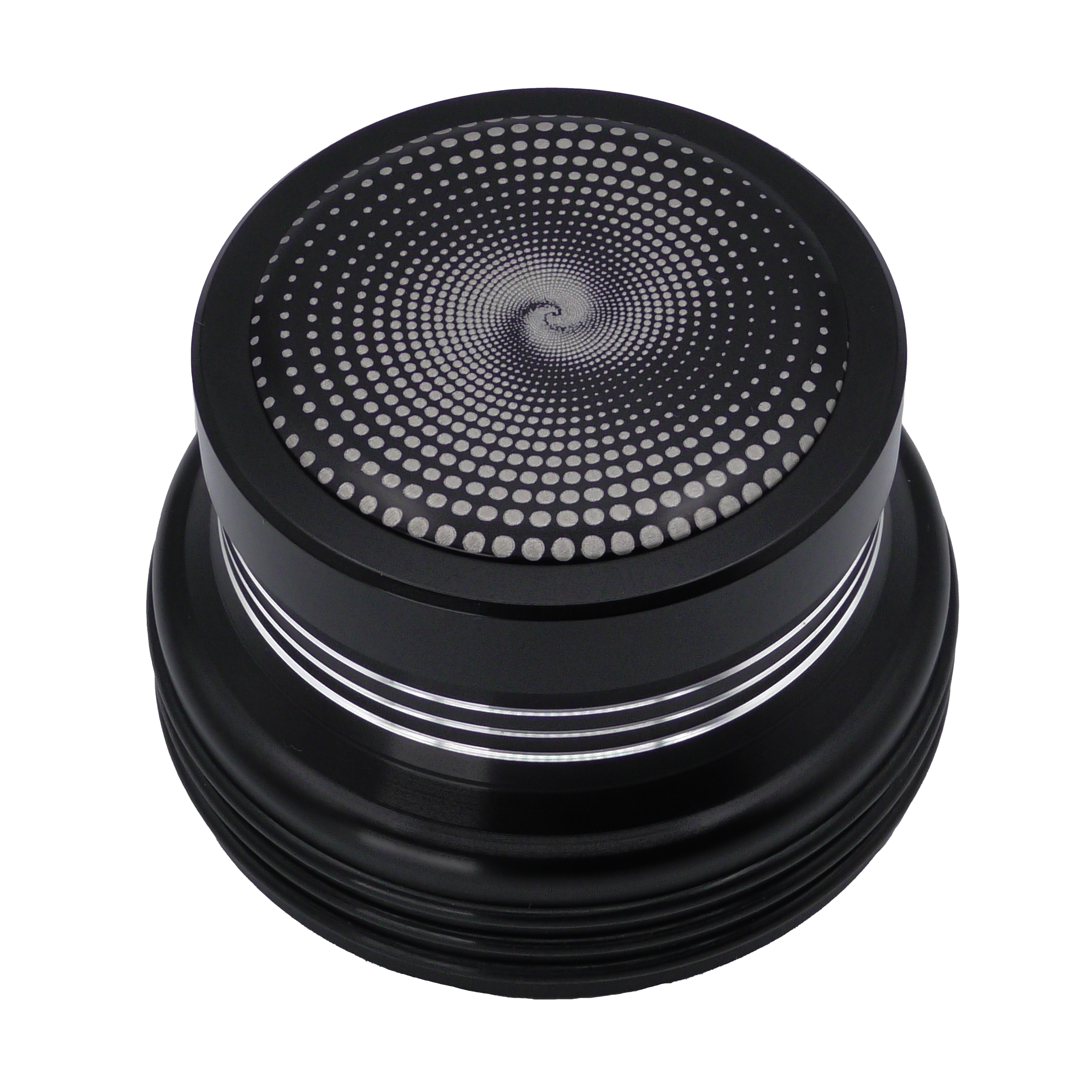 Madlandz Monolith ONE-K™ — 1000g Precision Record Weight (BLACK w/double spiral 2) | $199